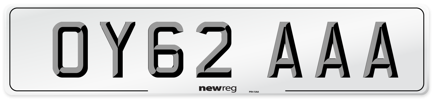 OY62 AAA Number Plate from New Reg